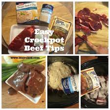 easy crockpot beef tips recipe