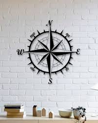 Nautical Compass Metal Wall Art Metal