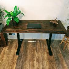 Desk features desk top and two pedestals. Reclaimed Wood Standing Desk Reclaimed Wood San Diego
