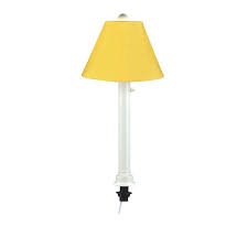 White Umbrella Outdoor Table Lamp