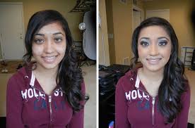 prom makeup before and after