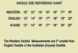 A Guide To Australian Saddle Sizing Australian Saddle