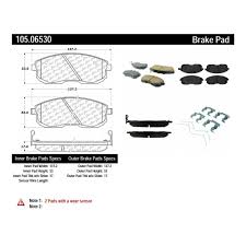 Centric Disc Brake Pad Set 105 06530 Products In 2019
