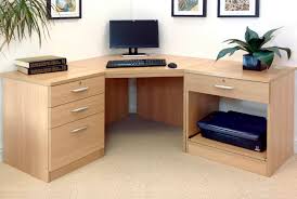 39 list list price $151.89 $ 151. Small Office Corner Desk Set With 3 1 Drawers Printer Shelf Classic Oak Furniture At Work