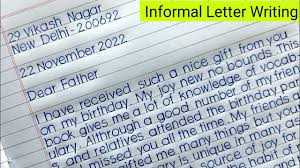 informal letter writing in english