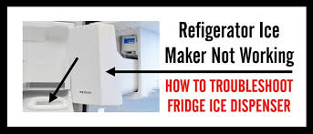 Always keep your appliance mod. Ice Maker Not Working How To Troubleshoot Refrigerator Ice Cube Dispenser