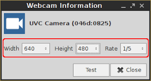 webcam information