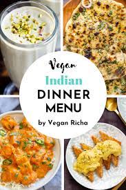 indian dinner party menu ideas vegan