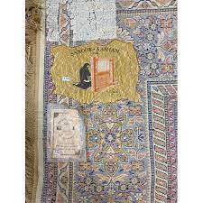 a sarook kashan silk rug approximately