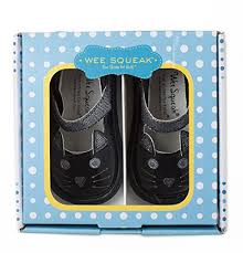 Wee Squeak Kitty Cat Black Mary Jane Infant Toddler Kids