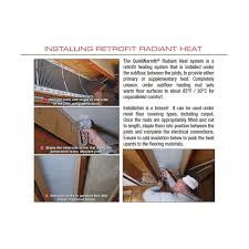 radiant joist underfloor heating mat