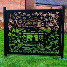 Metal Fence Panels Japanese Garden