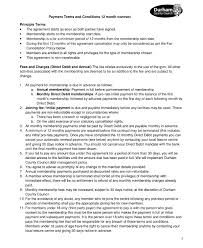 11 Gym Membership Contract Examples Word Docs Pages Examples