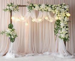 wedding arch flower creamy white flower