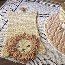 lion shape rug nursery decor crane baby