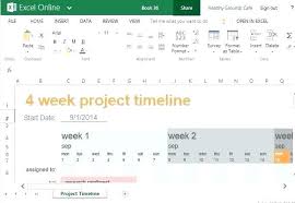 Excel Template Project Timeline Editable Budget Timeline Template