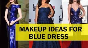 eye makeup ideas for blue dress