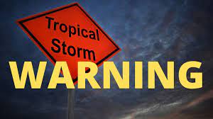 Tropical storm warning issued for the ...