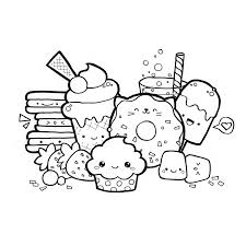 Protein coloring pages coloring home. Kawaii Cute Food Coloring Pages Crazypurplemama