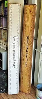 Large Solid Wood Height Chart Childrens Ruler Measure