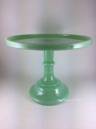 Mosser Glass 9 Jadeite Cake Plate Stand