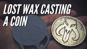 mandalorian coin lost wax casting