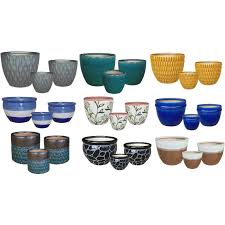 Assorted Ceramic Pots Small Large