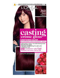 Cherry red permanent gel hair dye. L Oreal Paris Casting Creme Gloss Hair Colourant 360 Black Cherry Amazon De Beauty