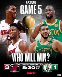 Our nba betting tips are uploaded with betting odds from a few hours before the first scheduled game, so keep an eye on the markets closer to game time. Nba Game 5 Tonight The Heat Celtics Mia Lead Facebook