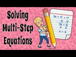 Solving Multi Step Equations The Easy