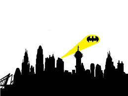 Gotham City Skyline Batman Silhouette