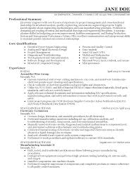 How to format an engineer resume summary statement. Professional Electronic Engineer Templates To Showcase Your Talent Myperfectresume