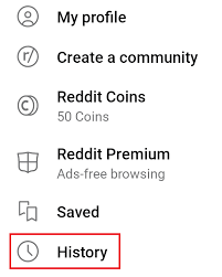how to view and delete reddit history