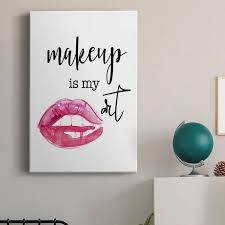 makeup is my art by wexford homes unframed giclee home art print 27 in x 16 in multi colored