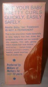 Your baby may have been born hairiness or may have scattered hair. Vintage Nestle Baby Hair Treatment Curls For Your Baby 1800311241