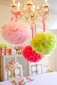 decorating with paper pom poms