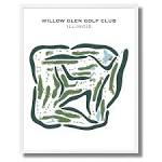 Buy the best printed golf course Willow Glen Golf Club, Illinois ...
