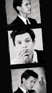 A new backgrounds with every new tab. Black White Tom Holland Tom Holland Iphone Wallpaper Black And White Picture Wall Tom Holland Black And White Photo Wall