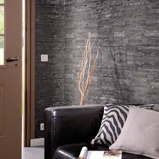 briconature black stone cladding wall