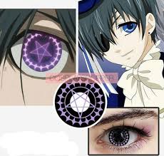 Kuroshitsuji Black Butler Ciel Phantomhive Cosplay Colored Contact Lenses