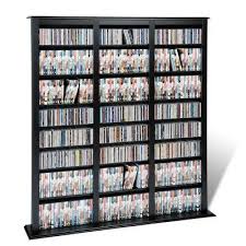 Media Storage Wall Black Cd Dvd Blu Ray