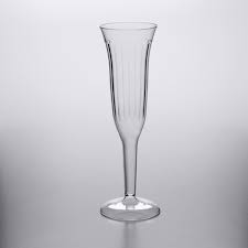 Visions Clear Plastic Champagne Flute