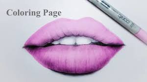 Colors for a wide range of lipstick, lip gloss, lip liners. Shaded Coloring Page Lips Youtube