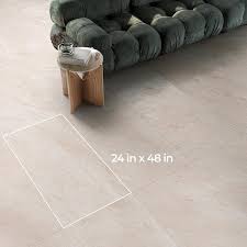 corso italia alpe ivory 24 in x 48 in quartzite stone look porcelain floor and wall tile 15 50 sq ft case