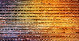 Old Graffiti Brick Wall Colorful