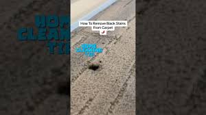 how to remove black stains from carpet