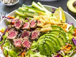ahi tuna salad with sesame ginger