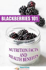 8 health benefits of blackberries and