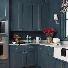 Dark Blue Kitchen Wall Paint Design Ideas