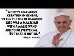 Image result for the pope said God needed evolution